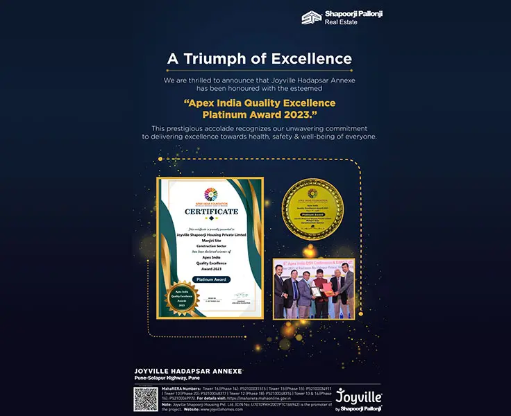 Apex India Quality Excellence Platinum Award 2023