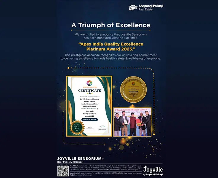 Apex India Quality Excellence Platinum Award 2023